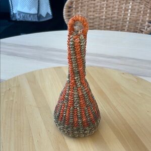 Hand made vintage woven musical toy from Tanzania.